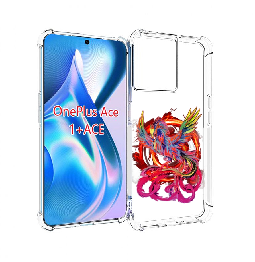 

Чехол MyPads красочный феникс для OnePlus Ace, Прозрачный, Tocco