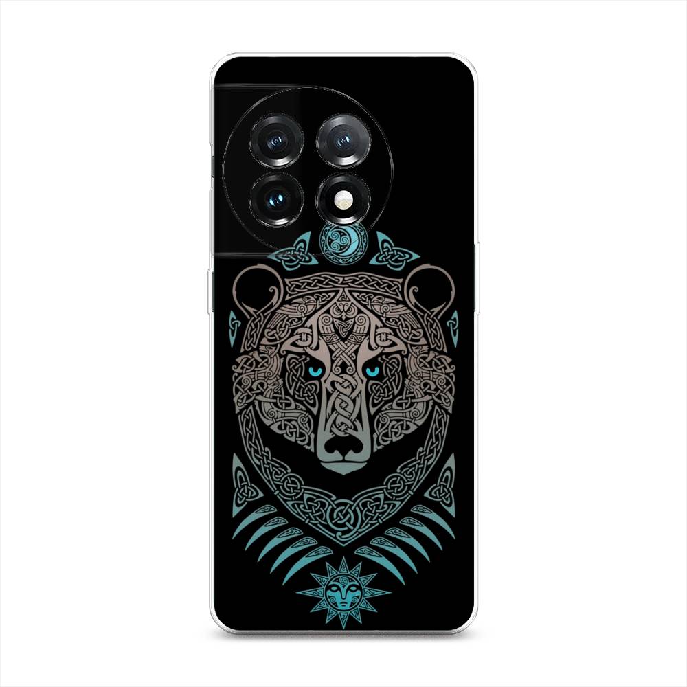 

Чехол Awog на OnePlus 11 "Кельтский медведь", Черный;серый, 153650-2