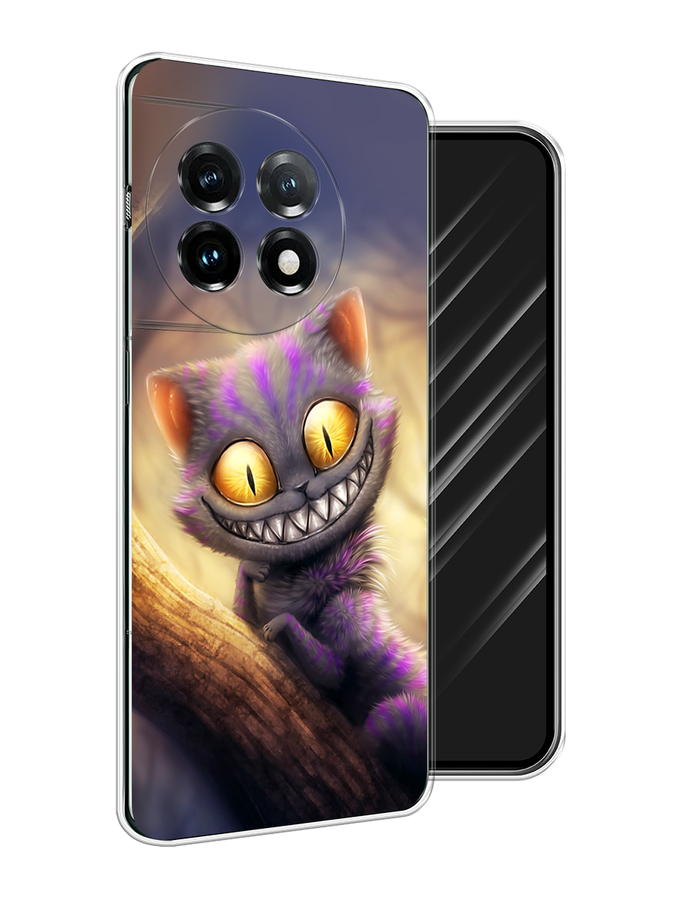 

Чехол Awog на OnePlus 11 "Cheshire Cat", Фиолетовый;желтый, 153650-1