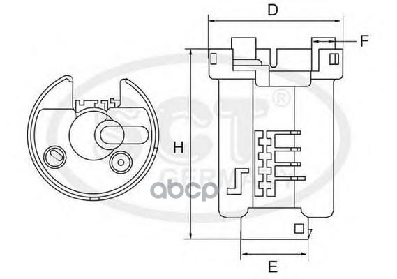 

Топливный Фильтр Mazda 6 02- SCT арт. st400, ST400