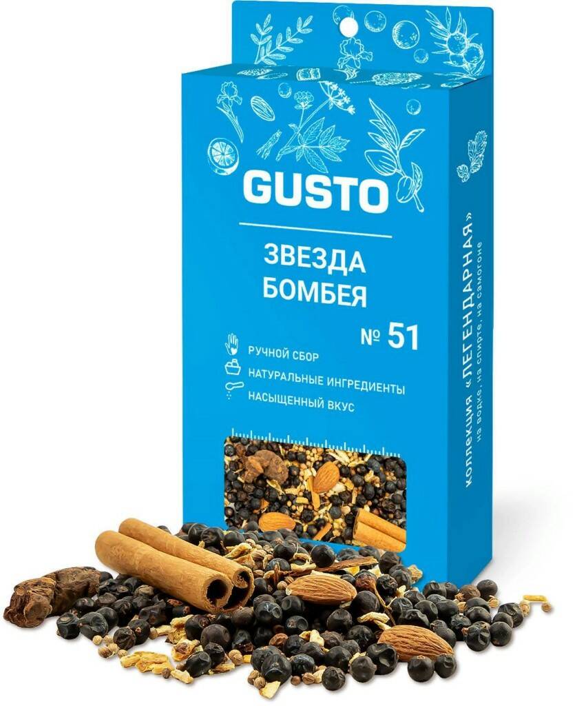 

GUSTO Звезда Бомбея (Джин) (36 гр.), TGZBD36
