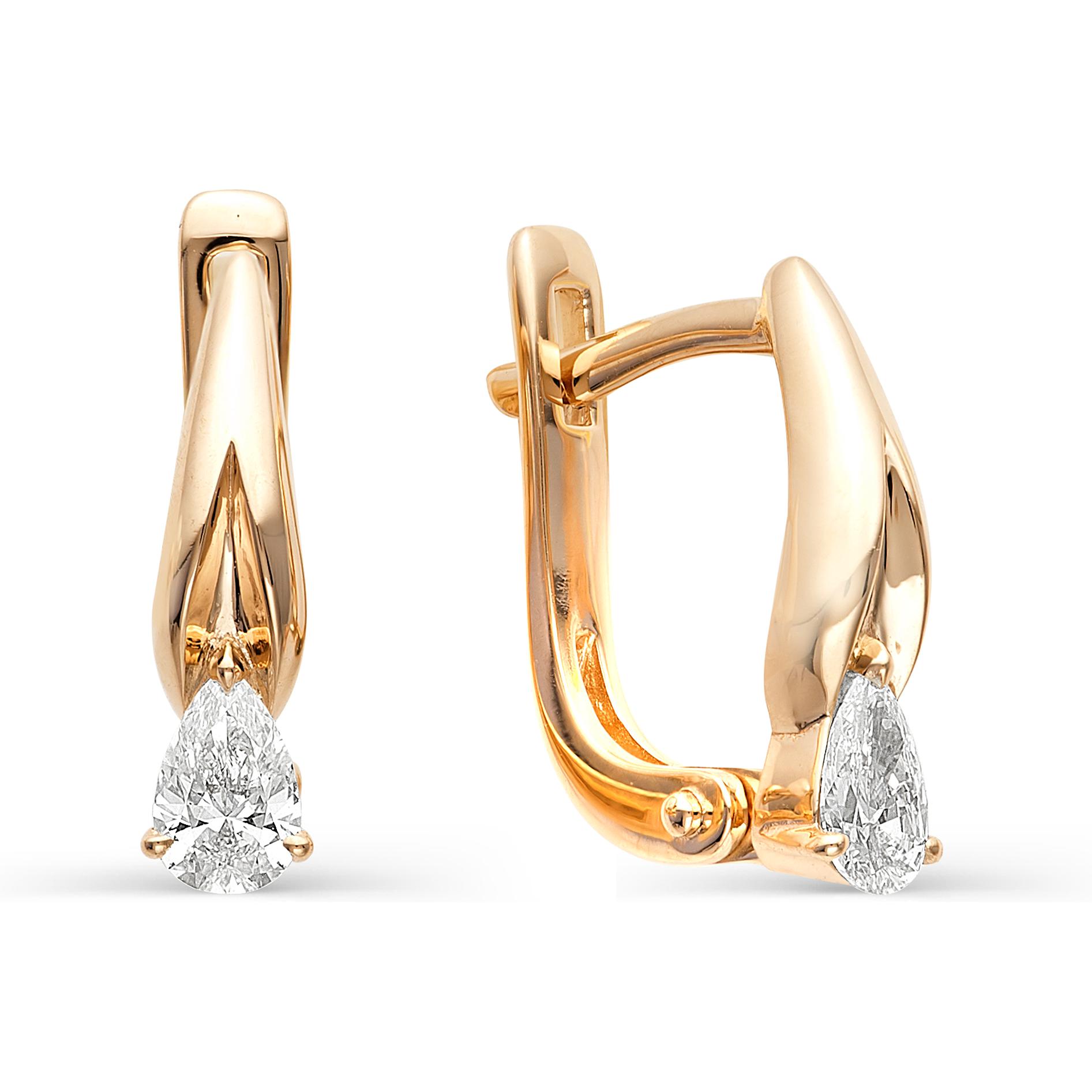 

Серьги женские из серебра АЛЬКОР 02-0314, фианит, 02-0314