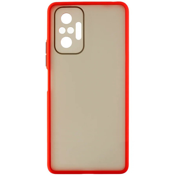 

Чехол накладка для Xiaomi Redmi Note 10 Pro Plastic Matte Красный