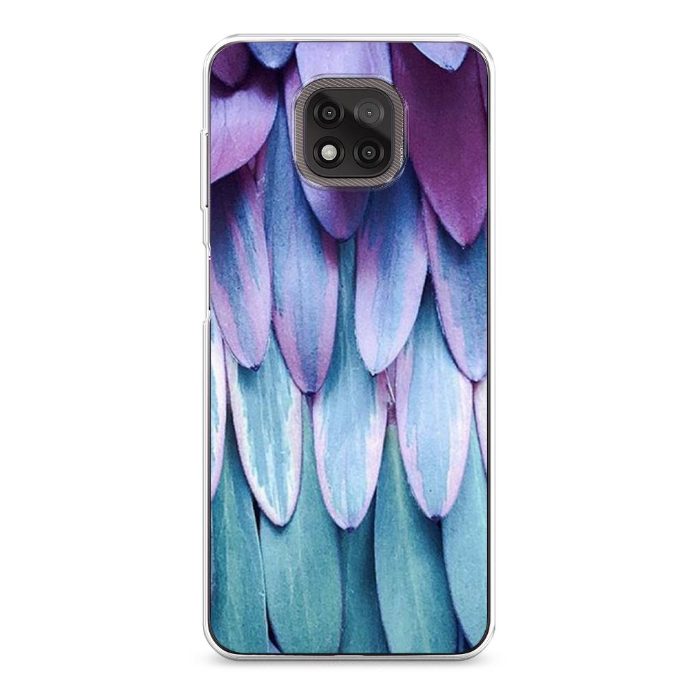 фото Чехол на motorola moto g power 2021 "синее перо" case place