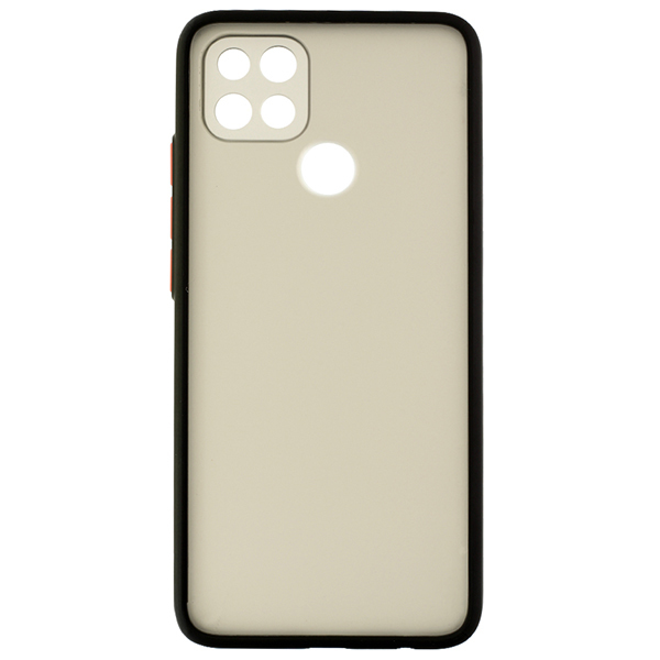 

Чехол накладка для Oppo A15s Plastic Matte Черный
