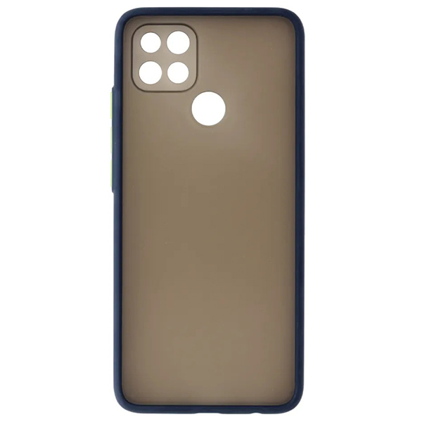 

Чехол накладка для Oppo A15s Plastic Matte Синий