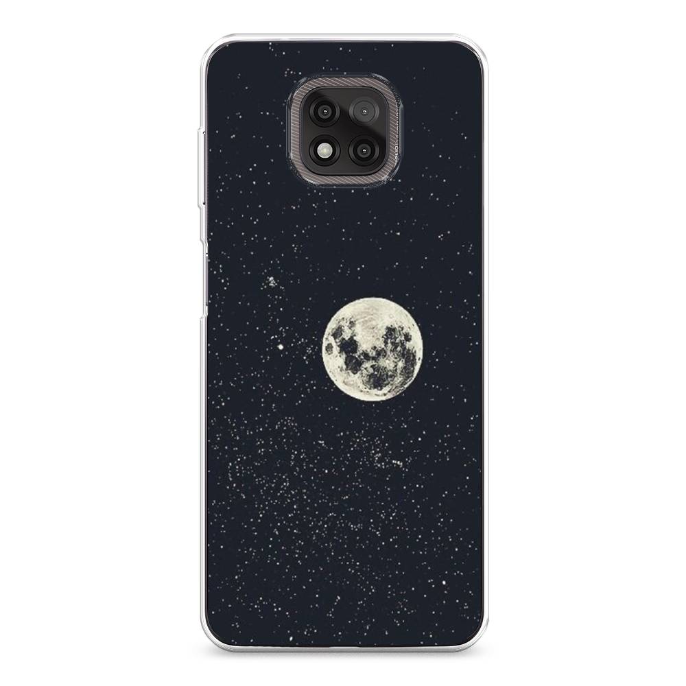 

Чехол на Motorola Moto G Power 2021 "Полнолуние", Красный, 242750-2