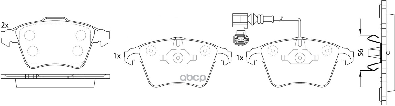 

Тормозные Дисковые Колодки Bp33353w Volkswagen Touareg 2.5 2003 - 2010; Volkswagen Transpo, BP33353W