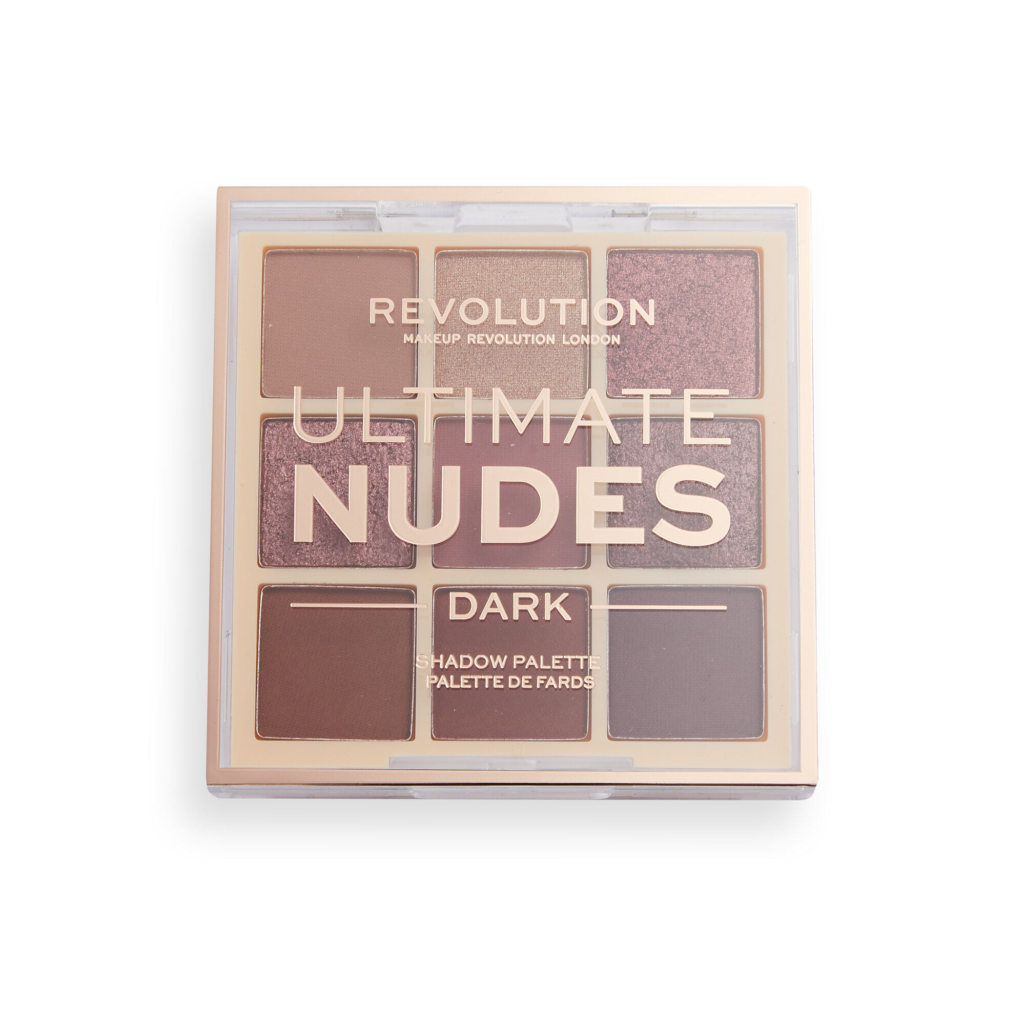 Палетка теней для век REVOLUTION MAKEUP Ultimate Nudes Eyeshadow Palette Dark 8,1 г