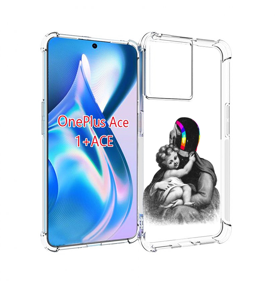 

Чехол MyPads защитник в шлеме для OnePlus Ace, Прозрачный, Tocco