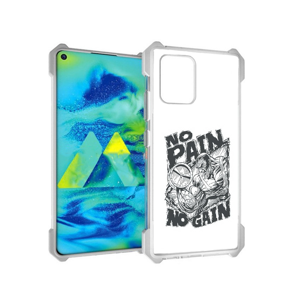 

Чехол MyPads Tocco для Samsung Galaxy S10 Lite бодибилдинг тяжелая работа, Прозрачный, Tocco