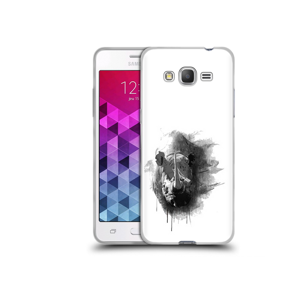 

Чехол MyPads Tocco для Samsung Galaxy Grand Prime носорог, Прозрачный, Tocco