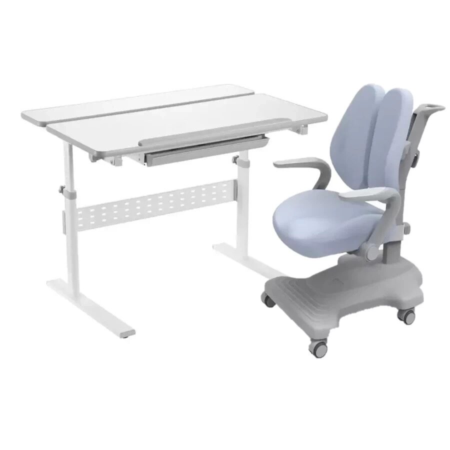 

Комплект FunDesk парта Colore Grey + кресло Estate Grey 515818222273, Серый