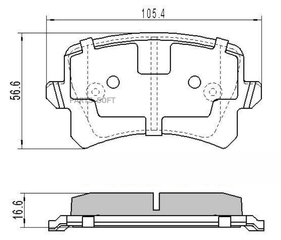 

Тормозные колодки BARNETT дисковые vv103