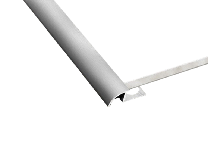 

Наездной алюминиевый профиль для плитки 10 мм Премиум, Серый, V.V-A-OAP-PRO