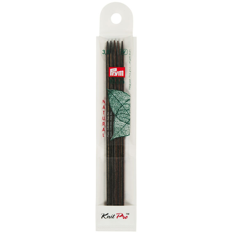 

Спицы для вязания PRYM чулочные NATURAL с острием на обоих концах 3мм 15см, 223122, PRYM NATURAL