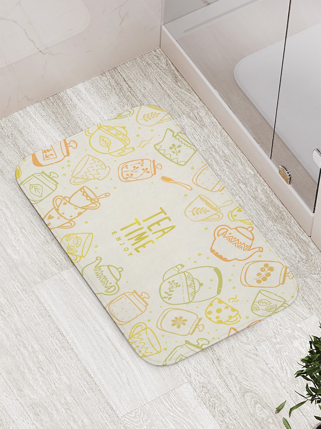 

bath_85367 Коврик противоскользящий для ванной, сауны, бассейна, 77х52 см