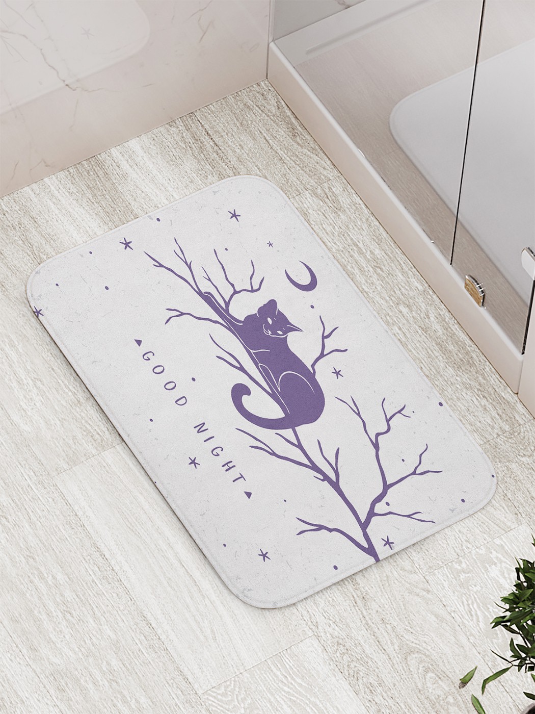 

bath_85358 Коврик противоскользящий для ванной, сауны, бассейна, 77х52 см