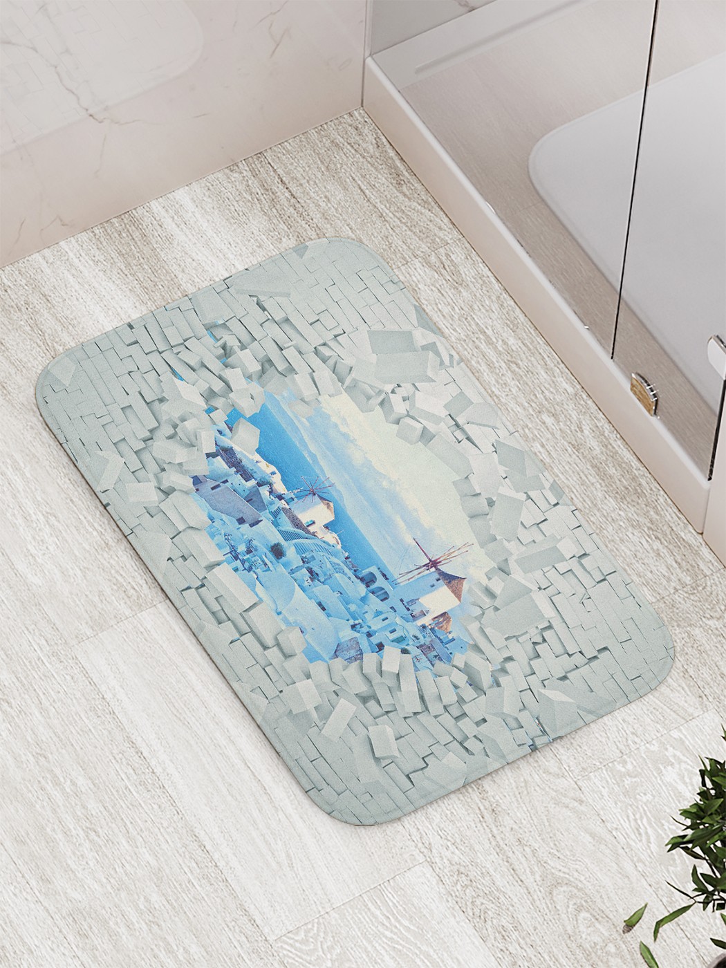 

bath_85306 Коврик противоскользящий для ванной, сауны, бассейна, 77х52 см