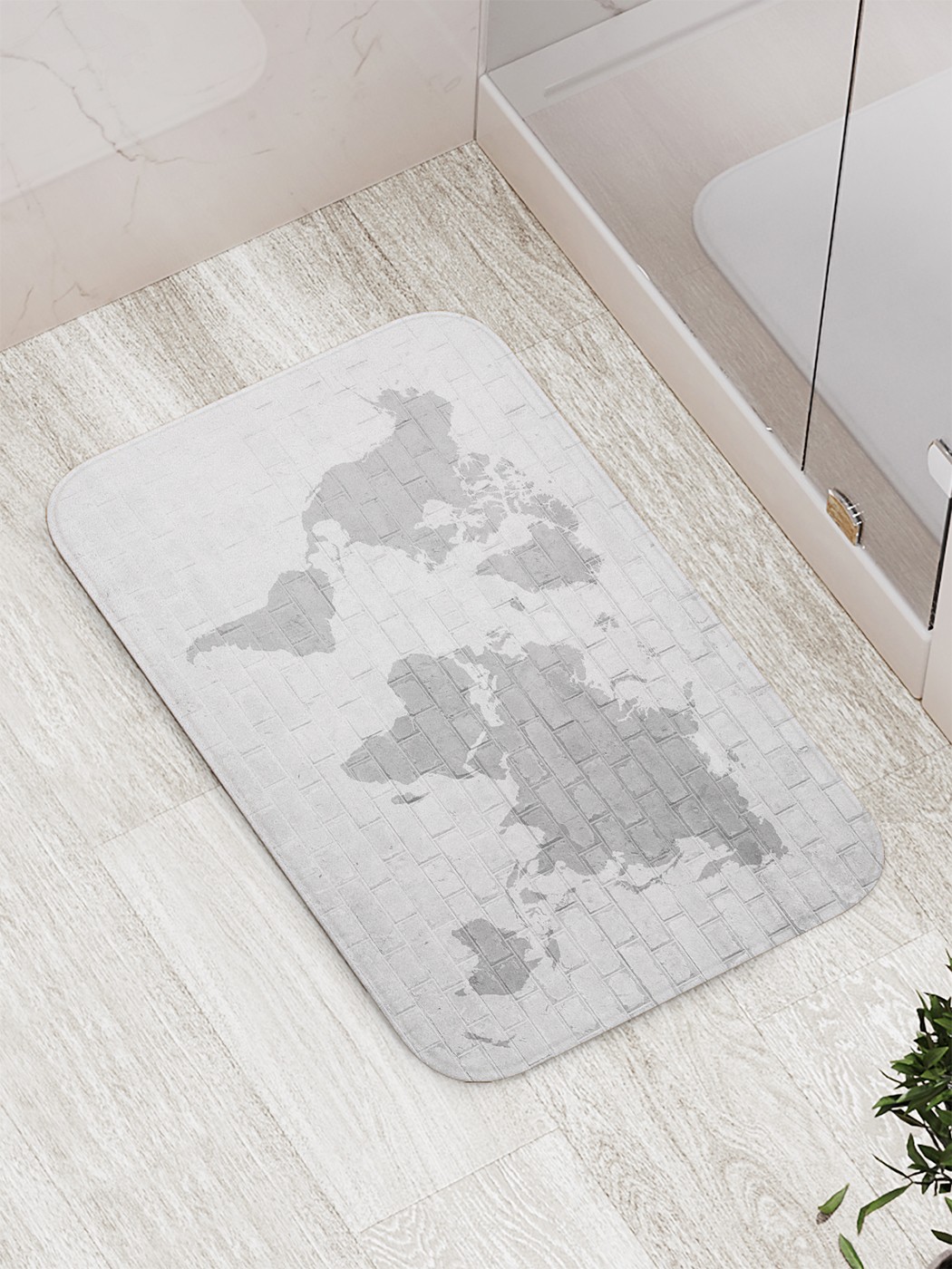 

bath_85302 Коврик противоскользящий для ванной, сауны, бассейна, 77х52 см