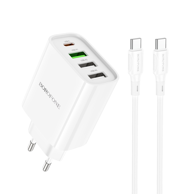 

Сетевое зарядное устройство Borofone BA79Aaa быстрая зарядка White, BA79Aaa
