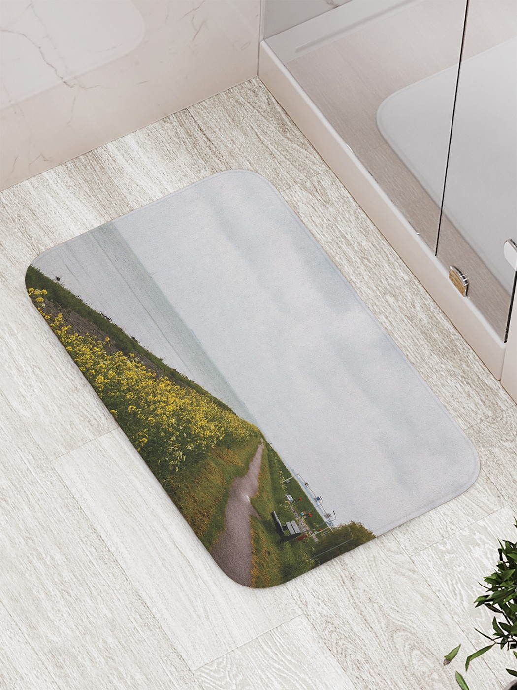 

bath_85249 Коврик противоскользящий для ванной, сауны, бассейна, 77х52 см