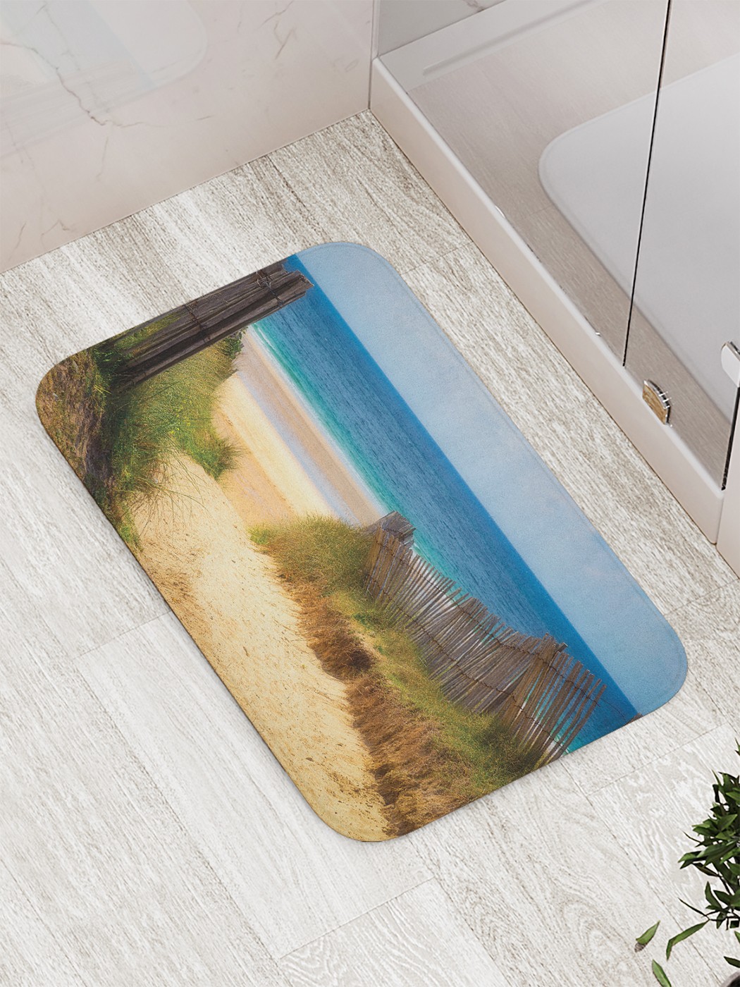 bath_85248 Коврик противоскользящий для ванной, сауны, бассейна, 77х52 см