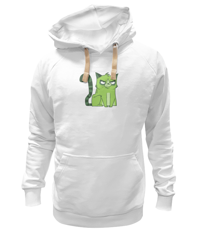 

Худи унисекс Printio Сердитая котик белое 2XL, Белый, Сердитый котик