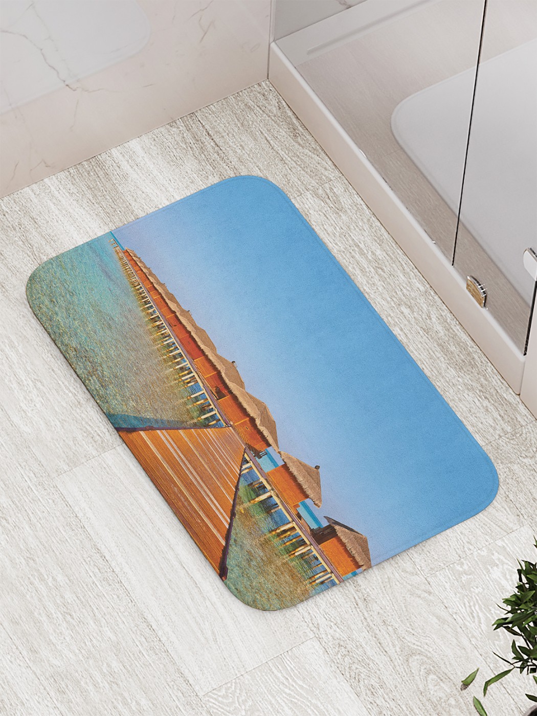 

bath_85242 Коврик противоскользящий для ванной, сауны, бассейна, 77х52 см