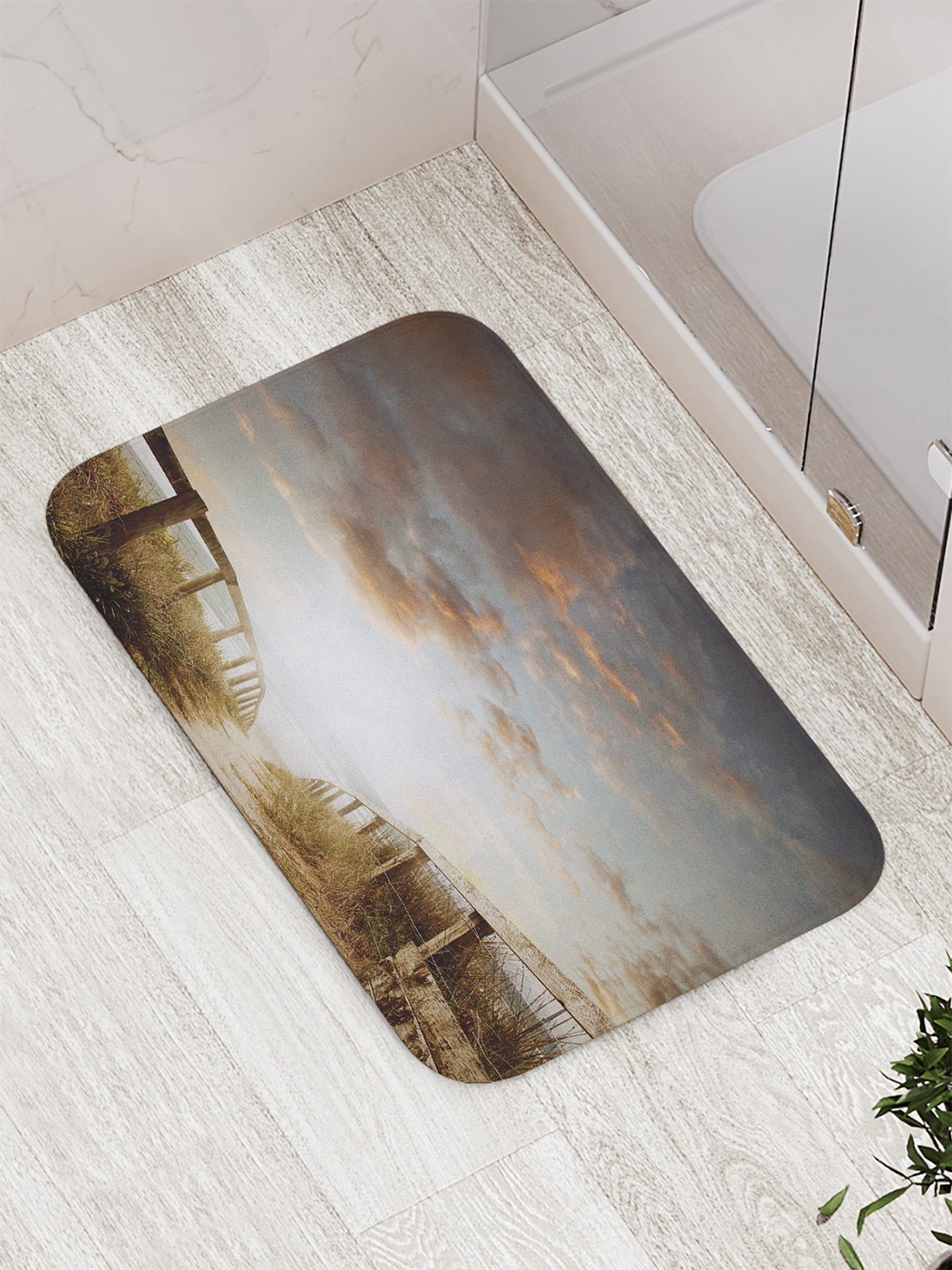 

bath_85238 Коврик противоскользящий для ванной, сауны, бассейна, 77х52 см