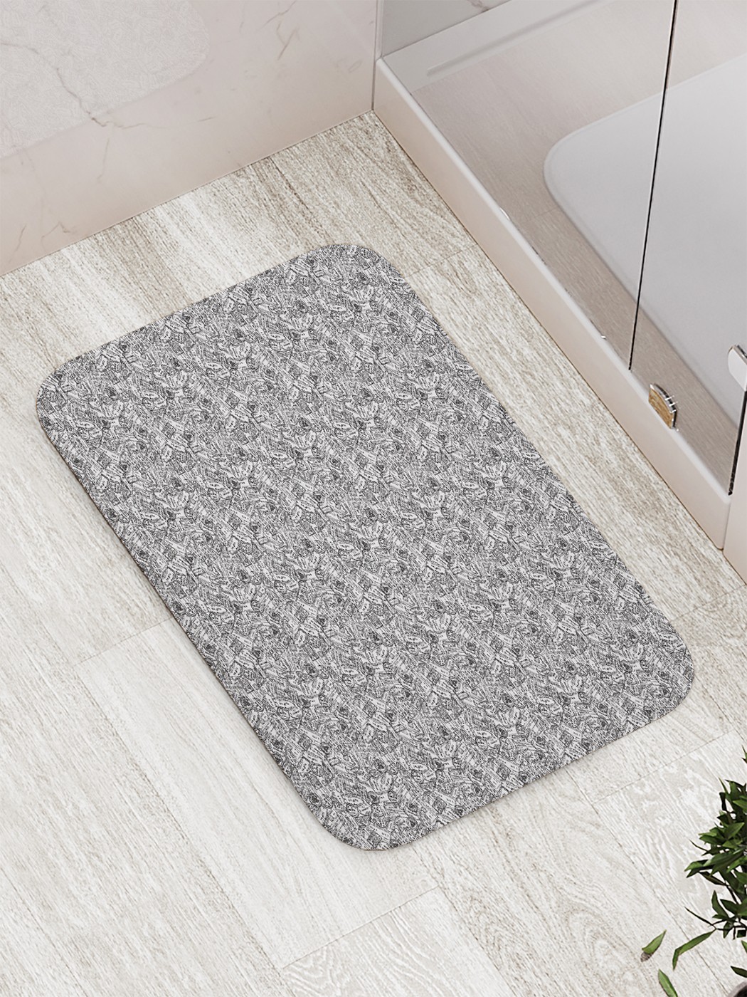 

bath_85191 Коврик противоскользящий для ванной, сауны, бассейна, 77х52 см