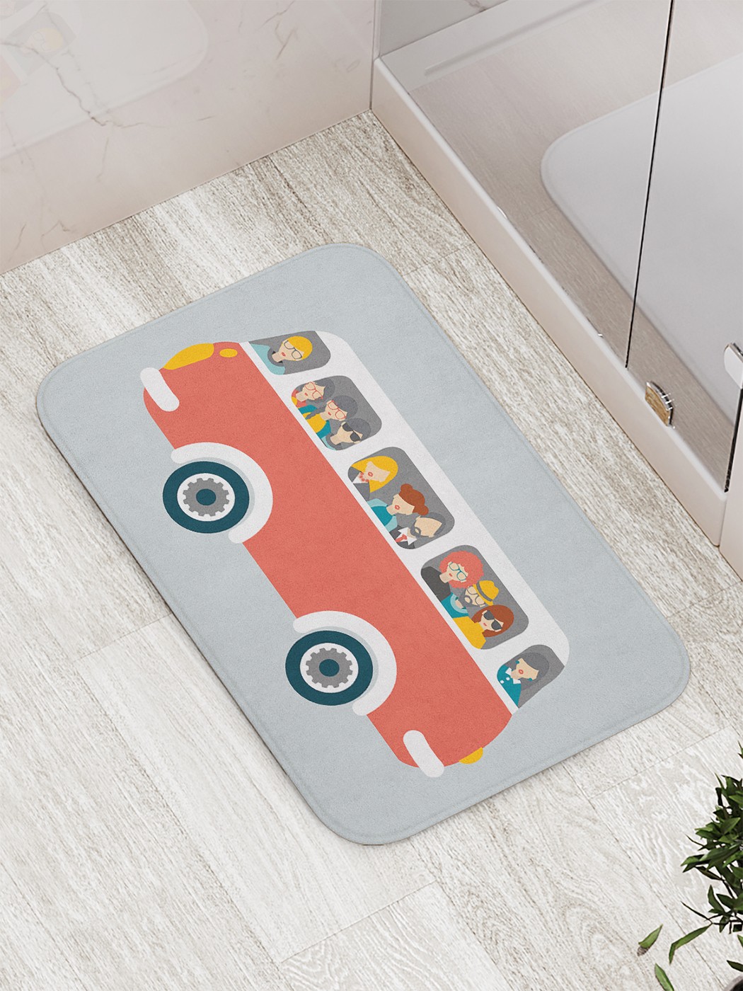 

bath_85184 Коврик противоскользящий для ванной, сауны, бассейна, 77х52 см