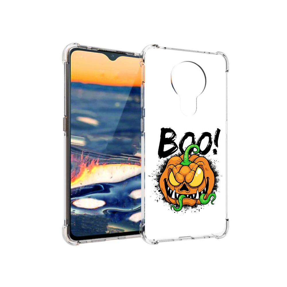 

Чехол MyPads Tocco для Nokia 5.3 Хэллоуин бу (PT227052.106.193), Прозрачный, Tocco