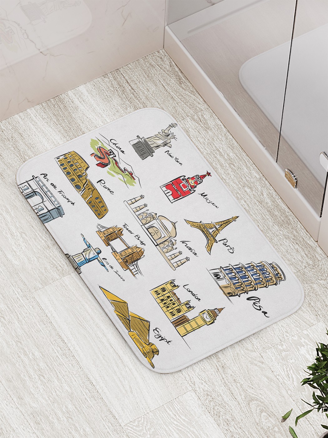 

bath_85178 Коврик противоскользящий для ванной, сауны, бассейна, 77х52 см