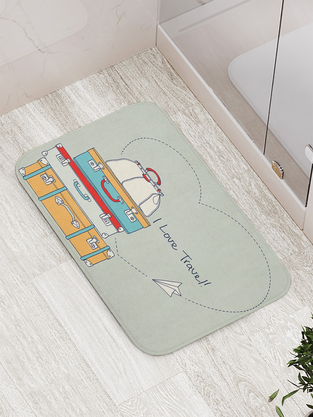 

bath_85177 Коврик противоскользящий для ванной, сауны, бассейна, 77х52 см