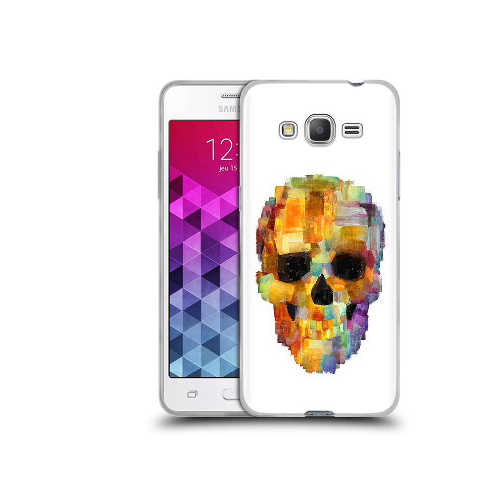 

Чехол MyPads Tocco для Samsung Galaxy Grand Prime нарисованный череп, Прозрачный, Tocco