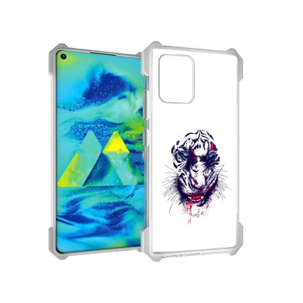 Чехол MyPads Tocco для Samsung Galaxy S10 Lite безумный тигр (PT143840.502.228)