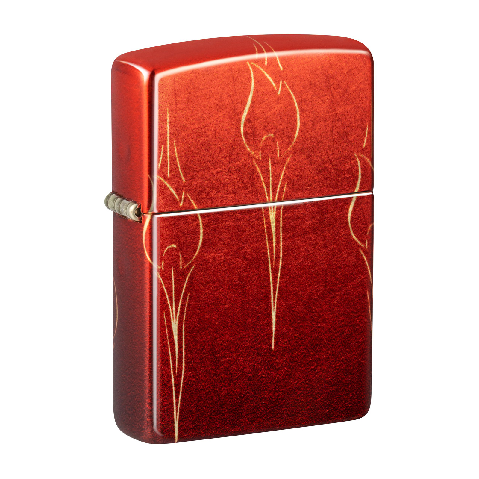 Зажигалка бензиновая Zippo Ombre Flames с покрытием 540 Tumbled Brass