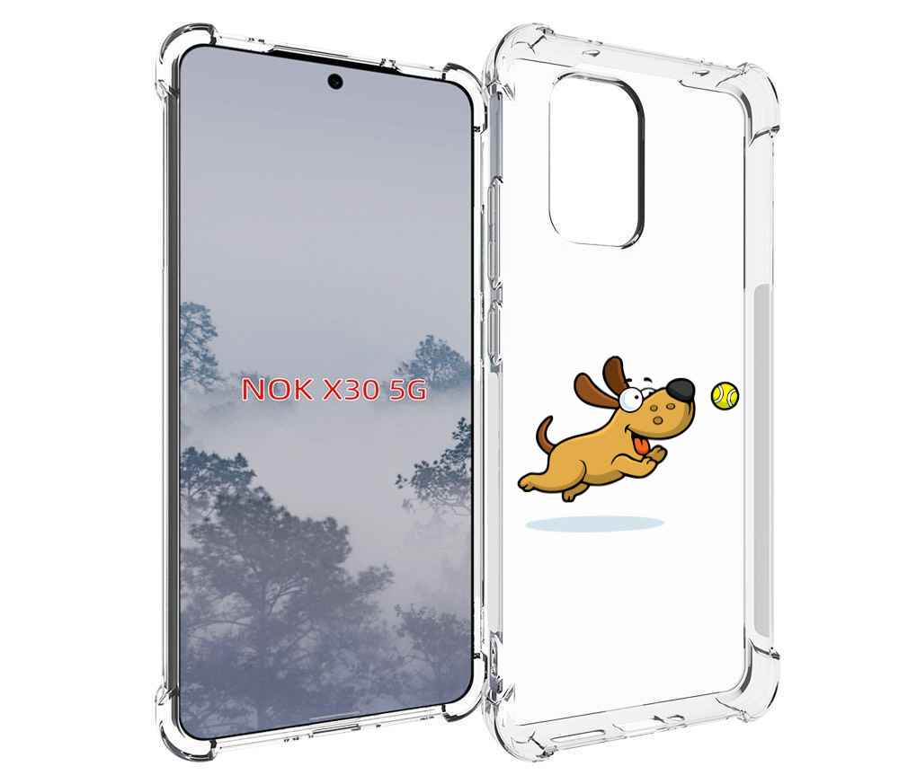 

Чехол MyPads пёсик для Nokia X30 5G, Tocco
