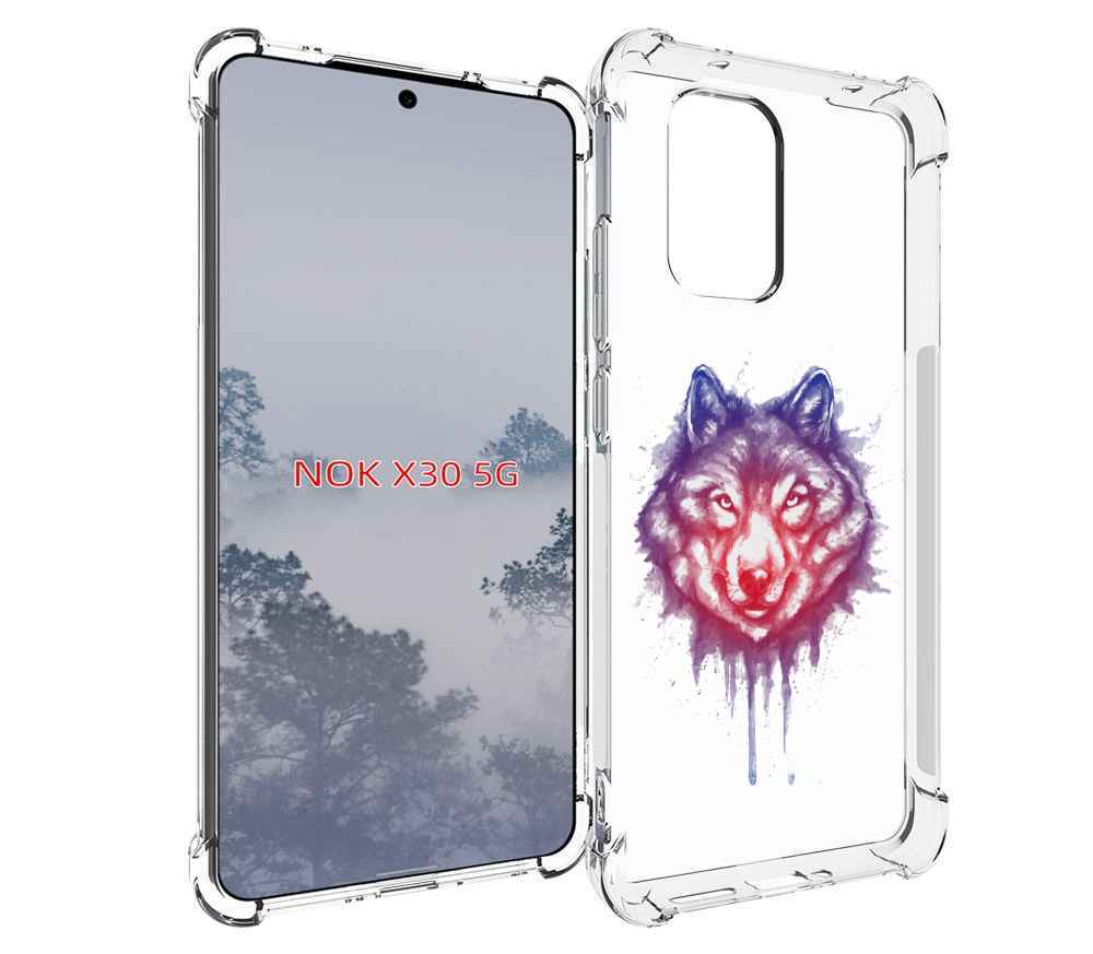 

Чехол MyPads пушистый волк для Nokia X30 5G, Tocco