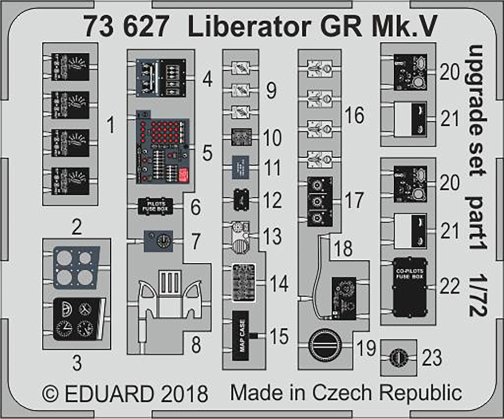 

Фототравление Eduard 73627 Liberator GR Mk V upgrade set 1/72