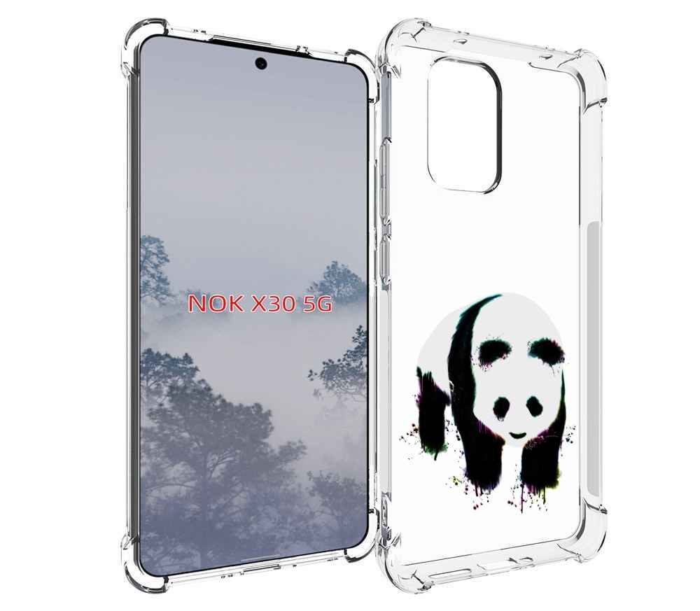 

Чехол MyPads панда в акварели для Nokia X30 5G, Tocco