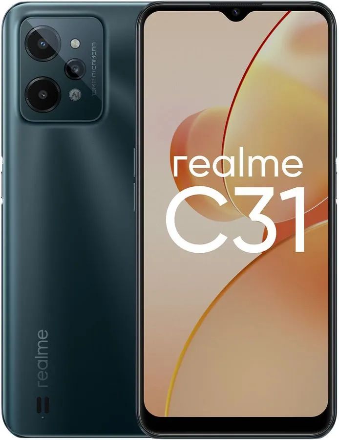 

Смартфон Realme C31 dark green 4/64G