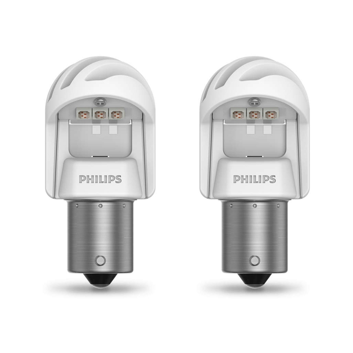 фото Комплект светодиодных ламп 2 шт p21 led red 12v philips 11498xurx2