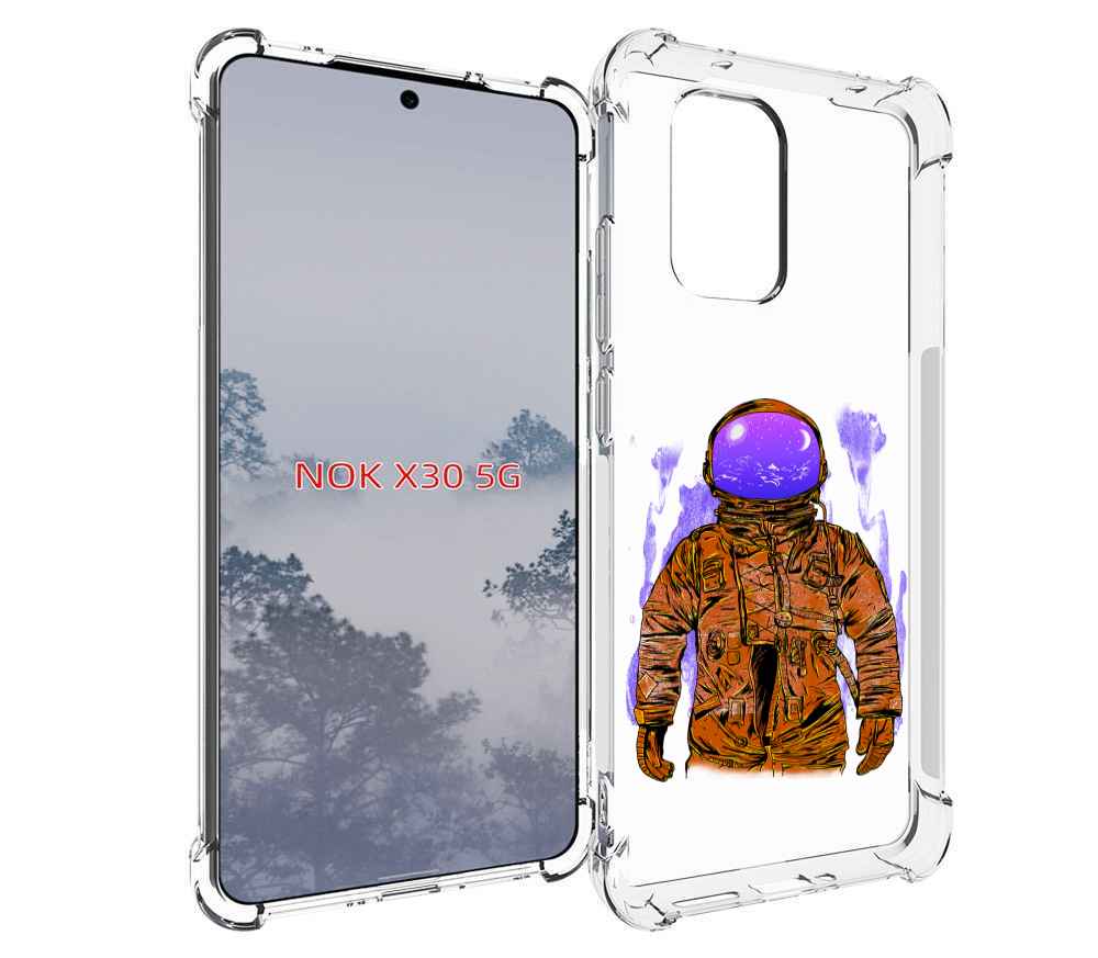 

Чехол MyPads нарисованный мужчина в скафандре для Nokia X30 5G, Tocco