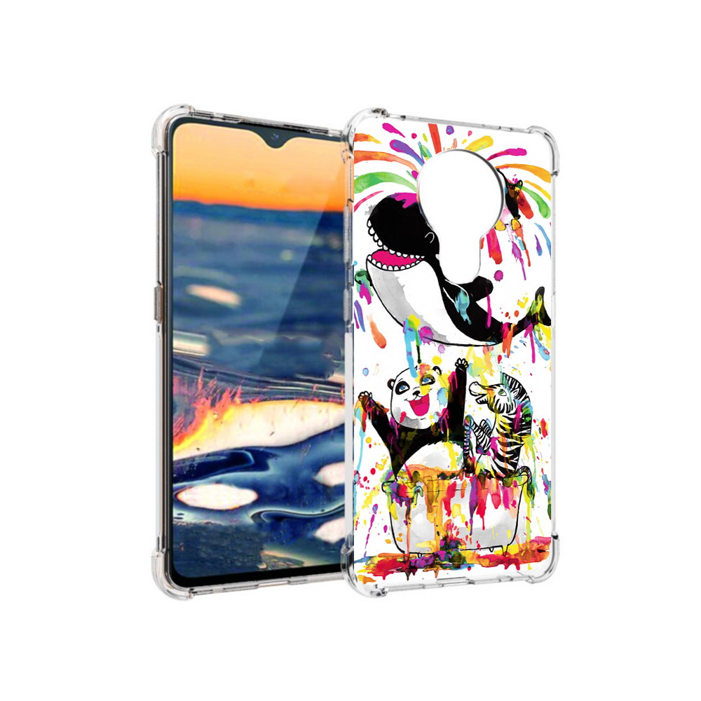 

Чехол MyPads Tocco для Nokia 5.3 Хиппи кит (PT227052.106.191), Прозрачный, Tocco