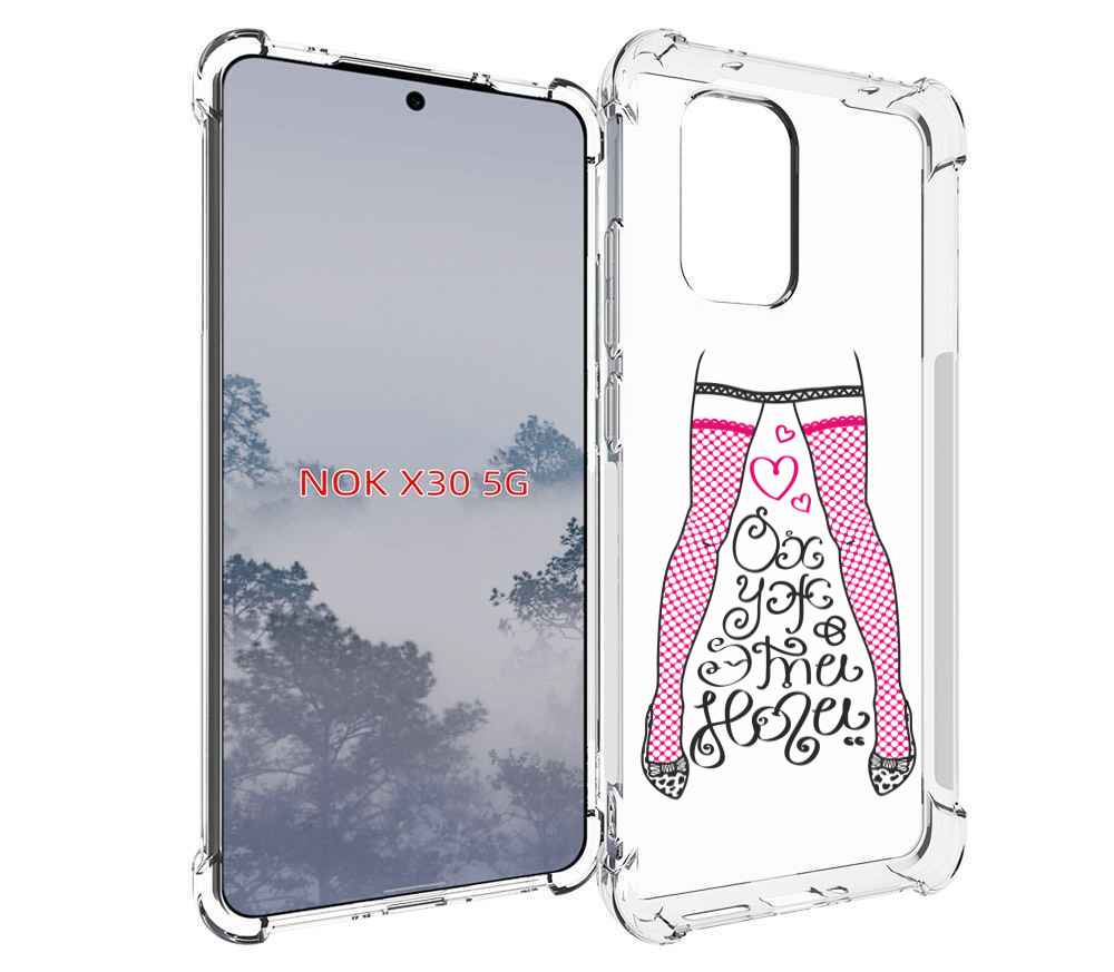 

Чехол MyPads нарисованные ноги в чулках для Nokia X30 5G, Tocco