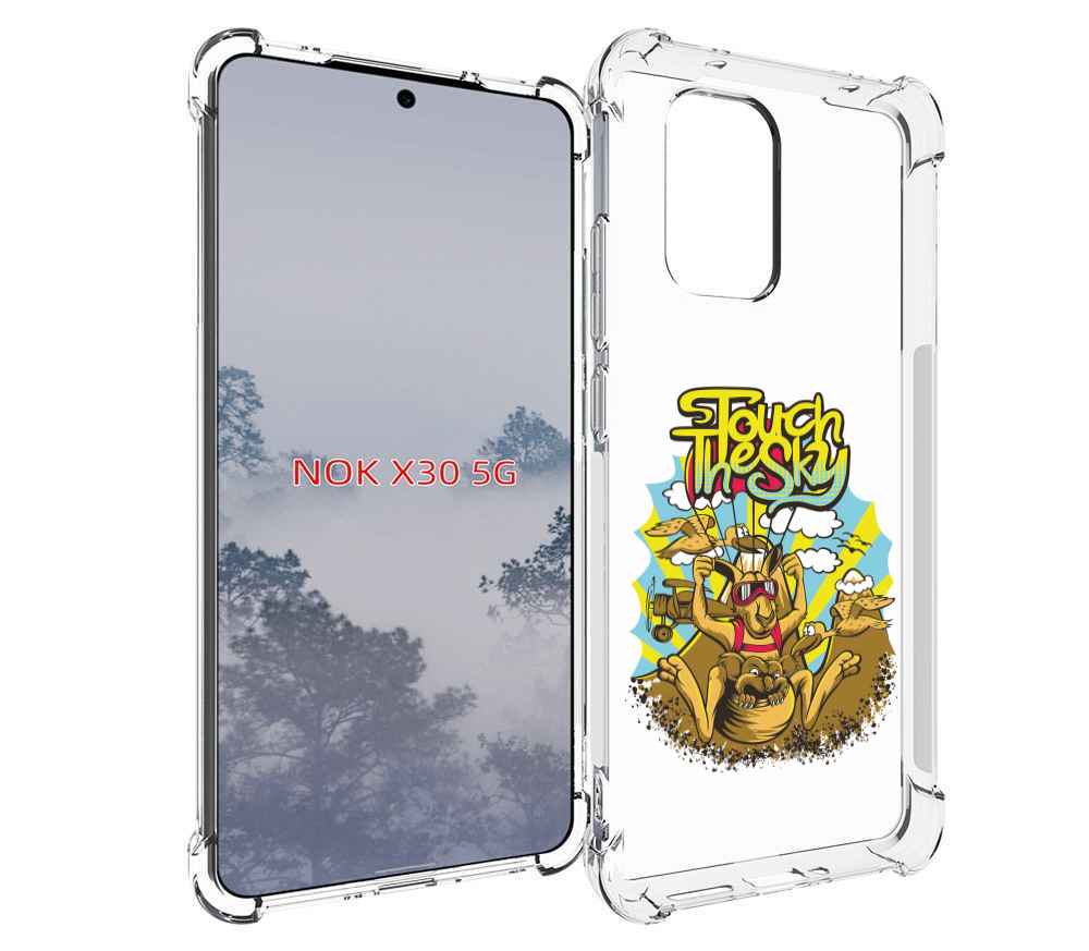 

Чехол MyPads нарисованное кенгуру комикс для Nokia X30 5G, Tocco