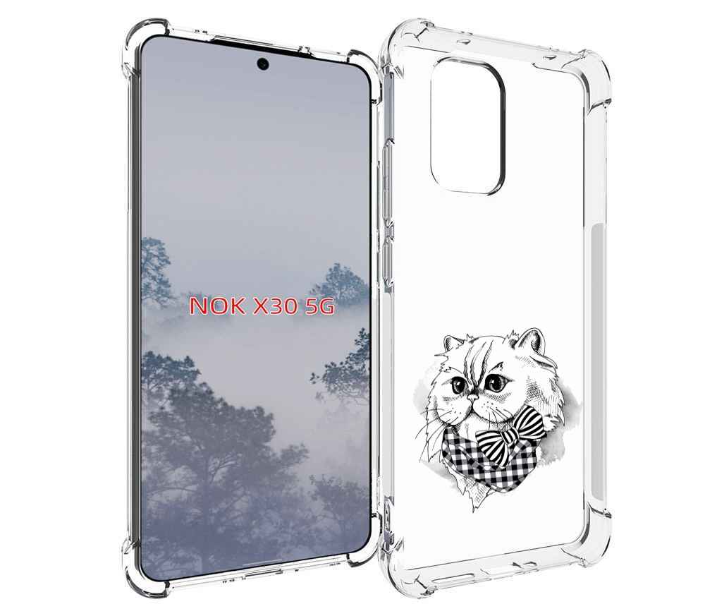 

Чехол MyPads нарисованная красивая кошечка для Nokia X30 5G, Tocco