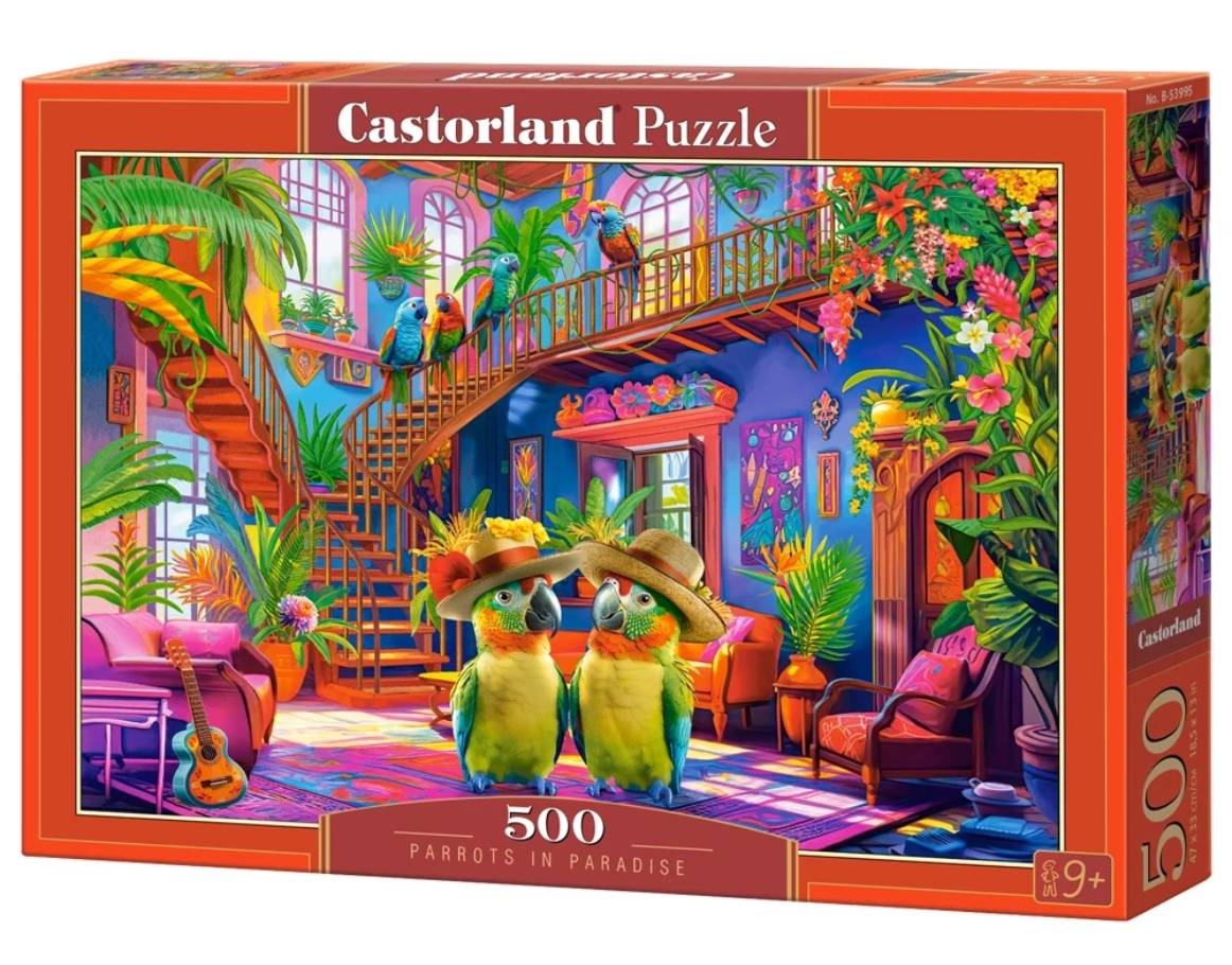 

Пазл Castorland Рай для попугаев, 500 дет